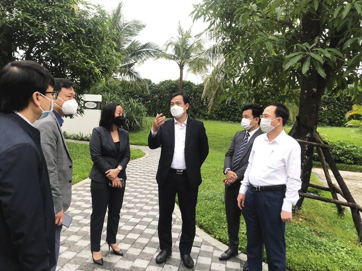 Đoàn công tác Tổng cục Du lịch đi kiểm tra việc chuẩn bị đón khách du lịch quốc tế tại khu nghỉ dưỡng phức hợp Hoiana, Quảng Nam